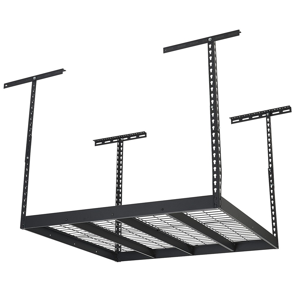 Klutch Adjustable Overhead Garage Storage Rack 48x48 Inches