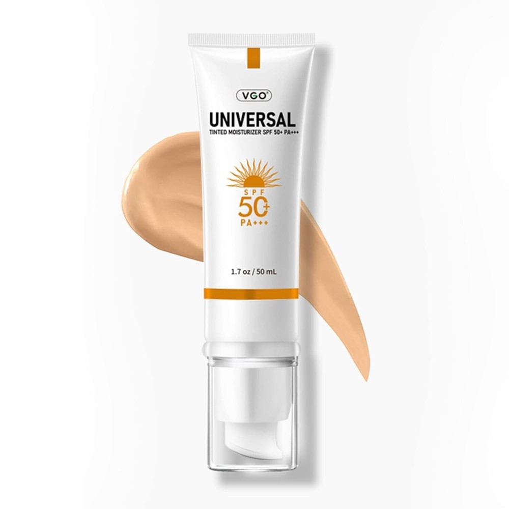 VGO Hydrating Tinted Sunscreen SPF 50 Lightweight Sun Essence for Face