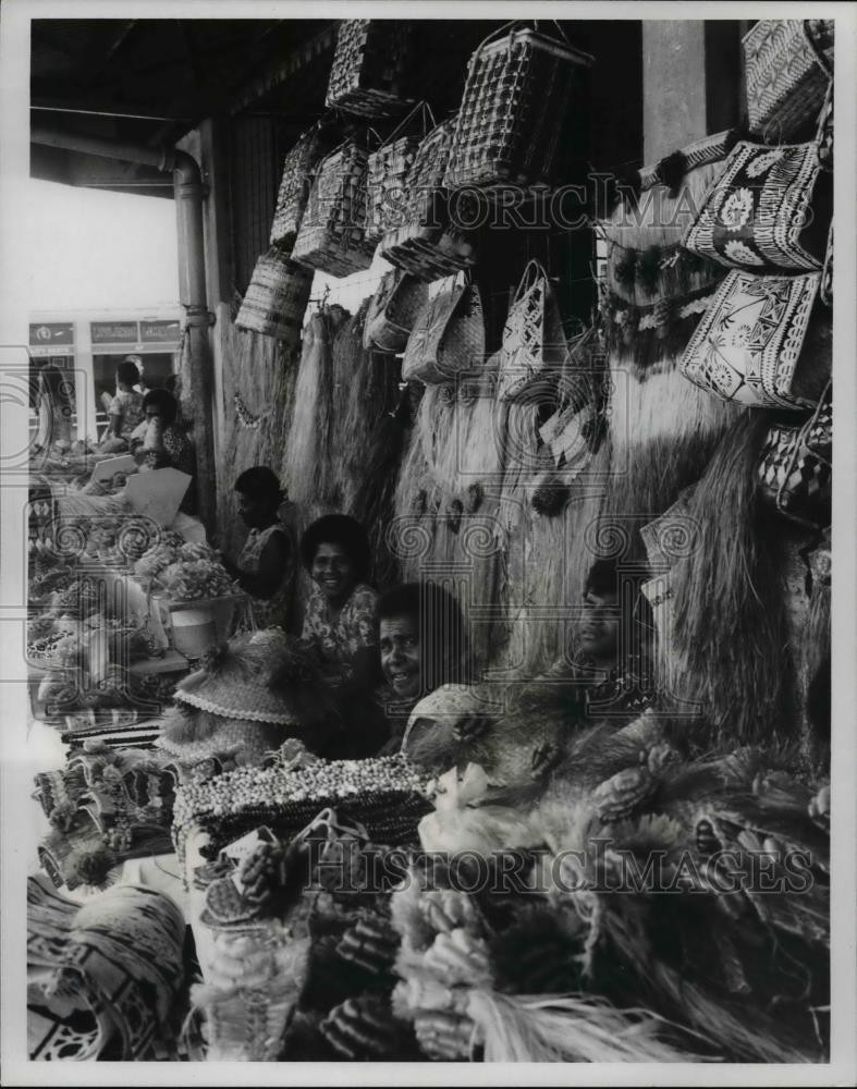 Press Photo Market place of Suva, Fiji Island - cvb19171
