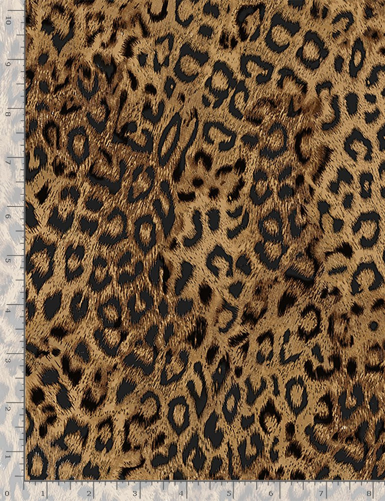 Wild at Heart Leopard Print Fabric by Timeless Treasures - Sold by the Yard