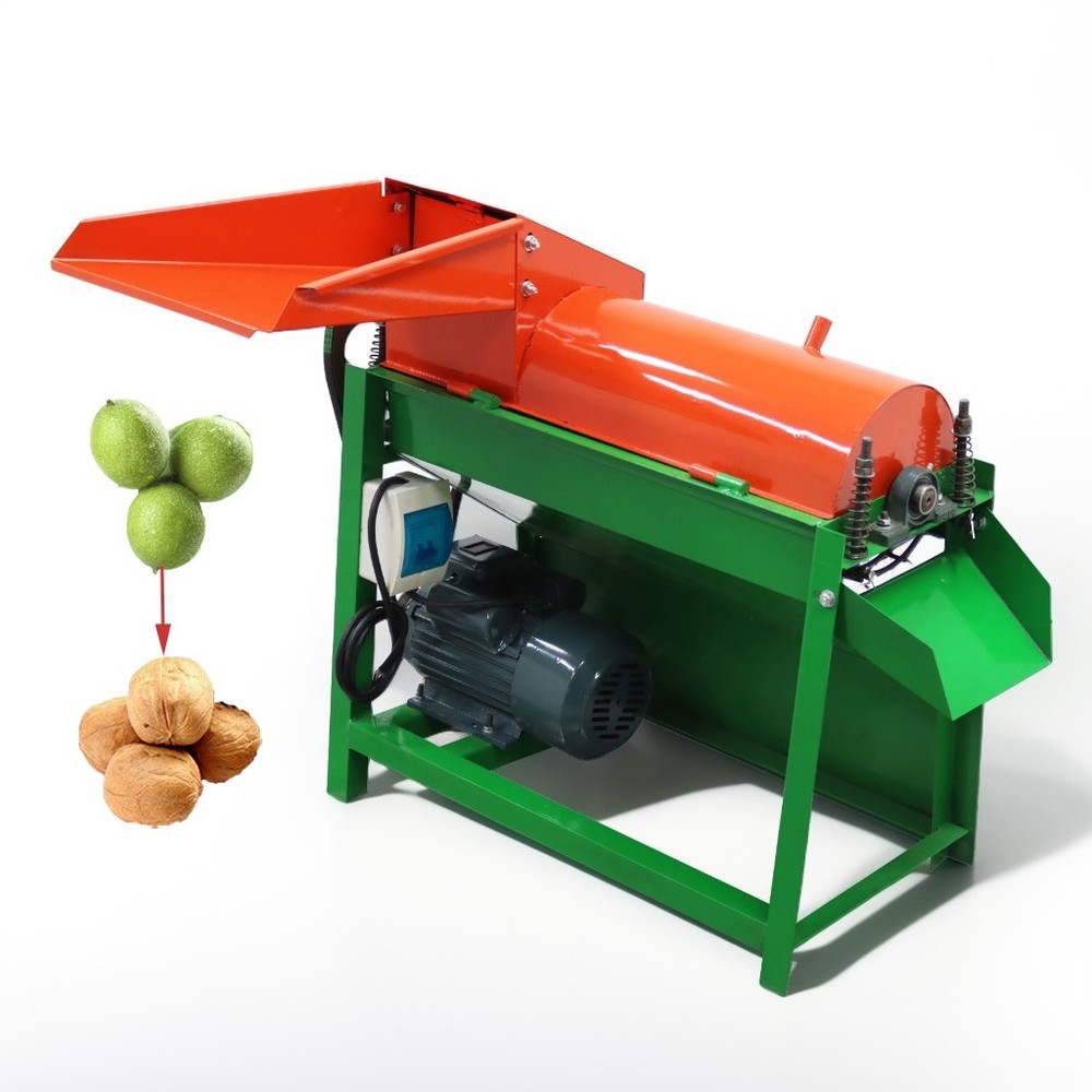 Fresh Green Walnut Peeling&Cleaning Machine Green Walnut Sheller 220V 1000Kg/h