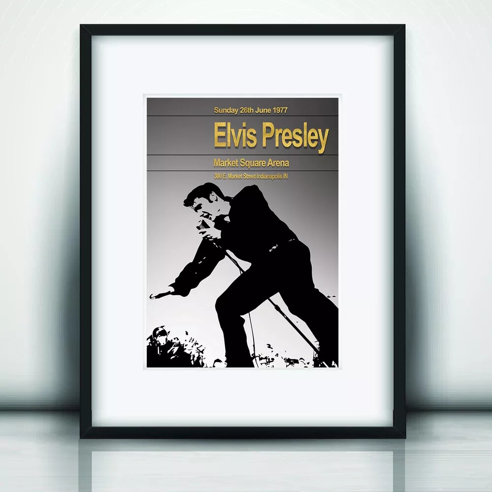 Elvis Presley Last Concert Poster Print Olivia Valentine 2024 2025Â© EXCLUSIVE