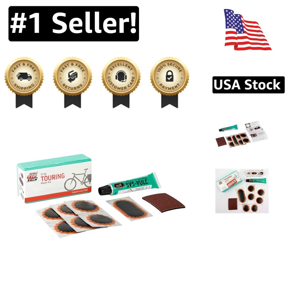 Lightweight REMA TT02 Bike Tire Repair Kit: Quick Fix with Patches & Cement