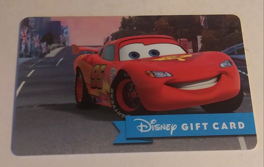 Disney Pixar Cars McQueen Gift Card Empty No Balance-image