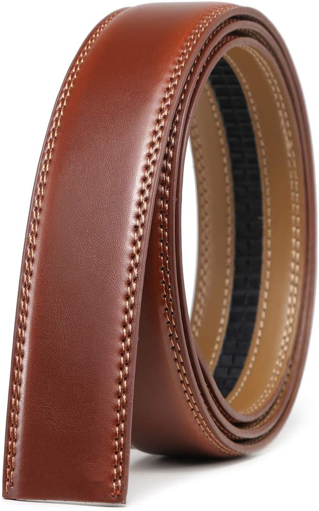 Mens Leather Ratchet Belt Strap Only 1 3/8