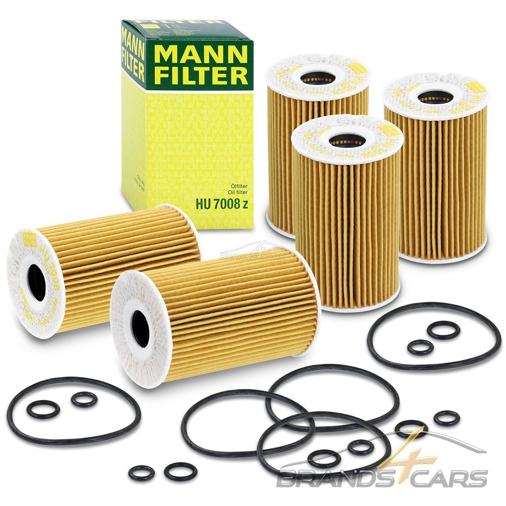 5x MANN OIL FILTER FOR AUDI A3 A4 A6 SEAT SKODA VW GOLF 5 6 TOURAN 1.6 2.0 TDI