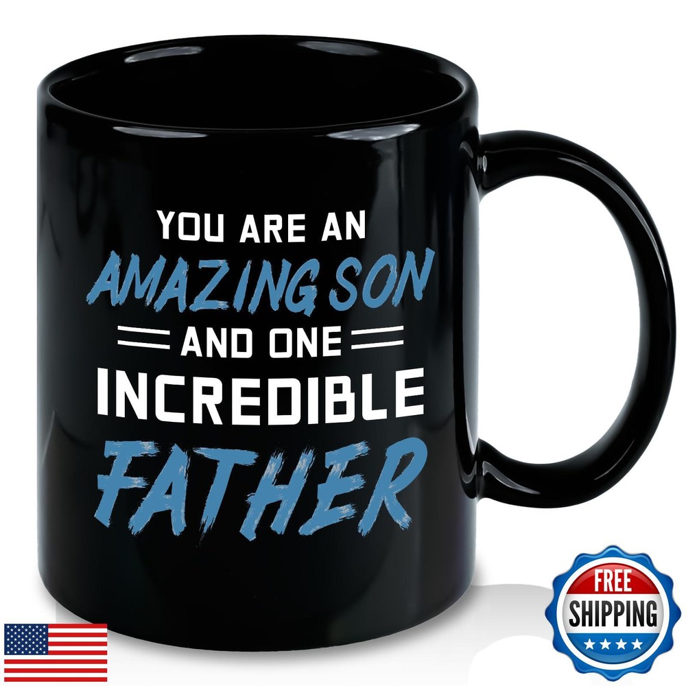 Amazing Son Incredible Father Coffee Mug for Dad on Fathers Day-image