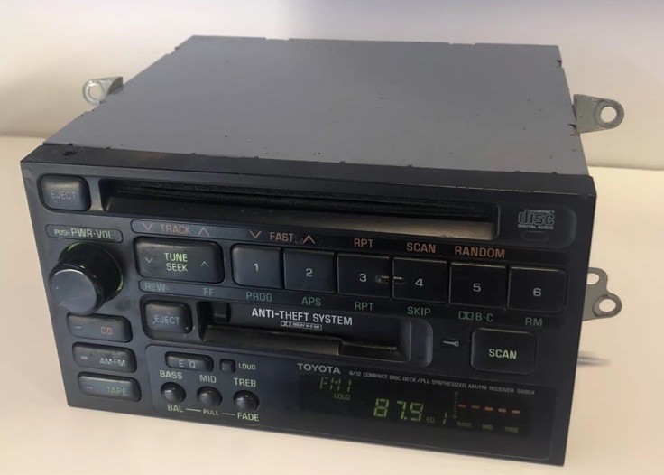 92-95 Toyota Celica Land Cruiser Stereo CD Cassette Radio 86120-33100 OEM 56804