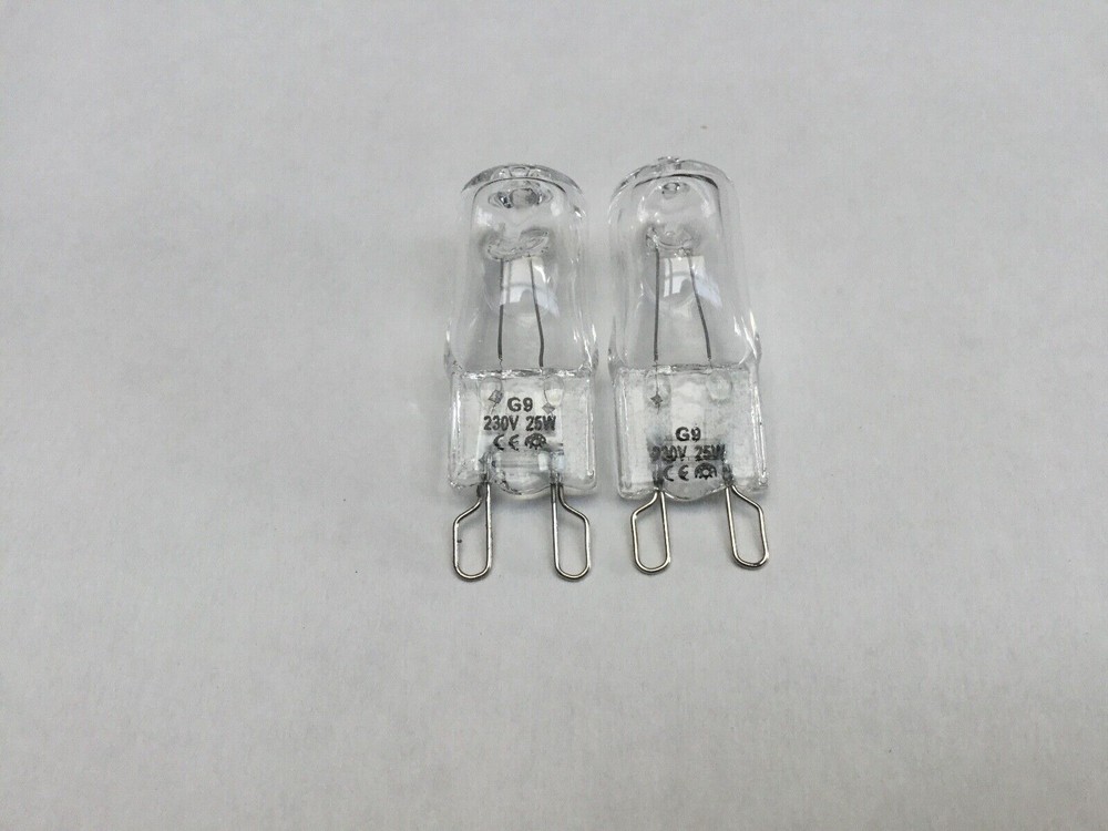 2 x Miele Oven Halogen Lamp Light Bulb Globe H2260B H2261B H2261BP