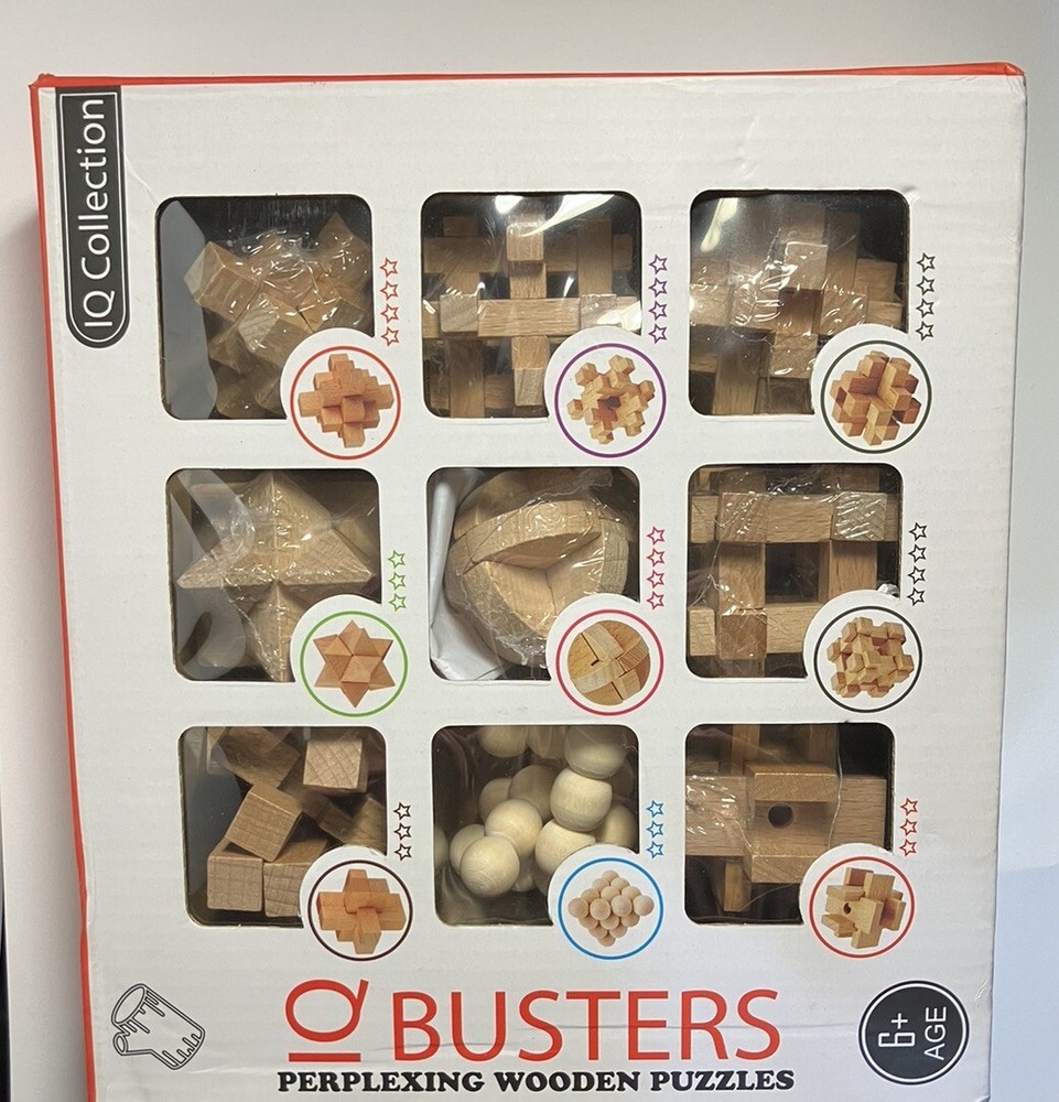 IQ Busters Wooden Puzzles NEW