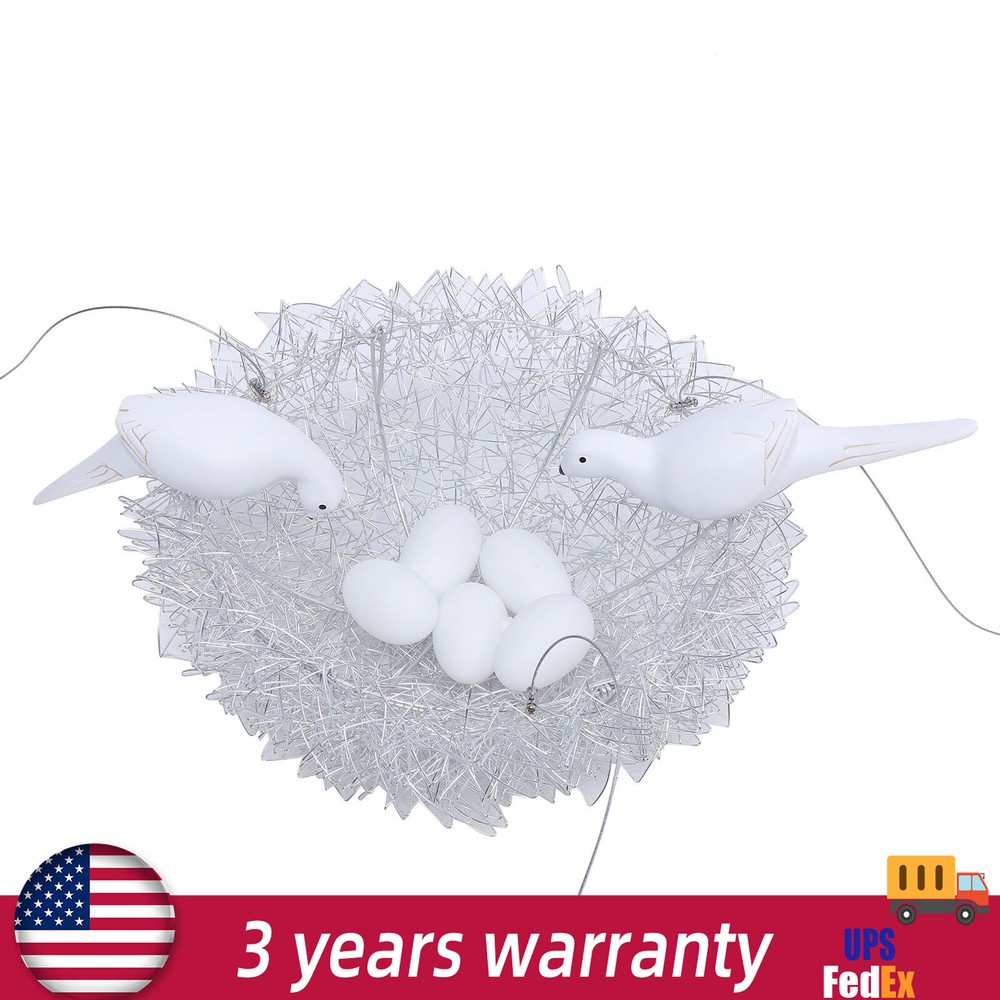 Bird's Nest Chandelier Pendant Light 5 LED bulbs Adjust Study Lamp Ceiling Light