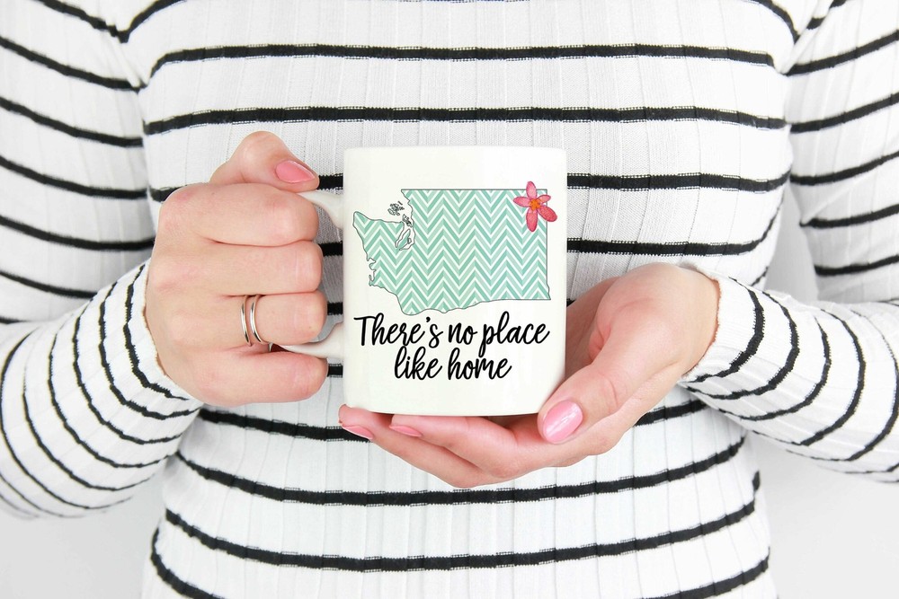 Custom Home State Mug Custom Washington Mug Washington Mugs Custom State Mug