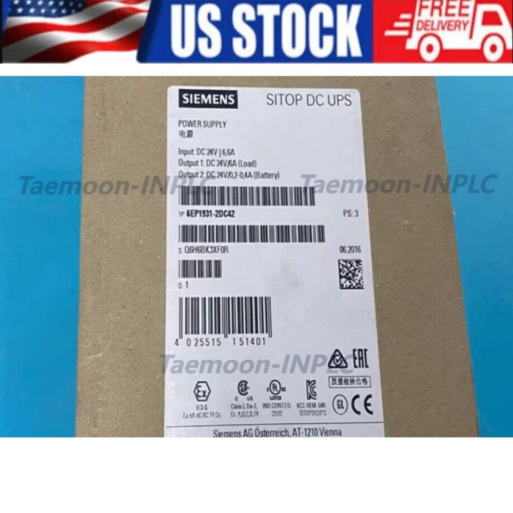 One SIEMENS power supply 6EP1931-2DC42