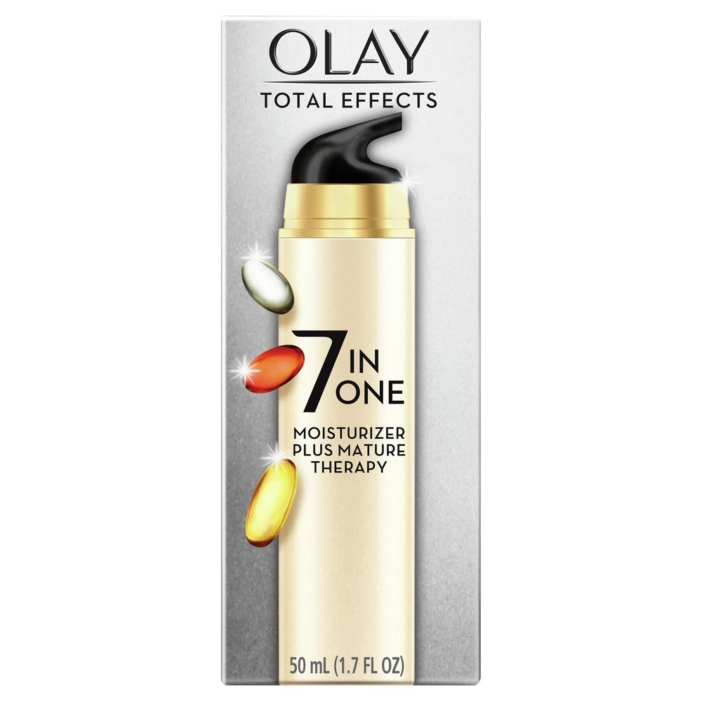 Olay Total Effects 7-In-1 Face Moisturizer Plus Mature Therapy Beige 1.7 Fl Oz