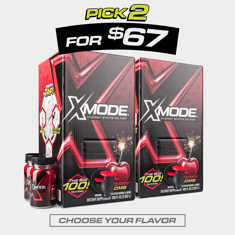 XMODE Bulk Energy Shots - Double Packs - Pick Your Flavor - Compare to Five Hour