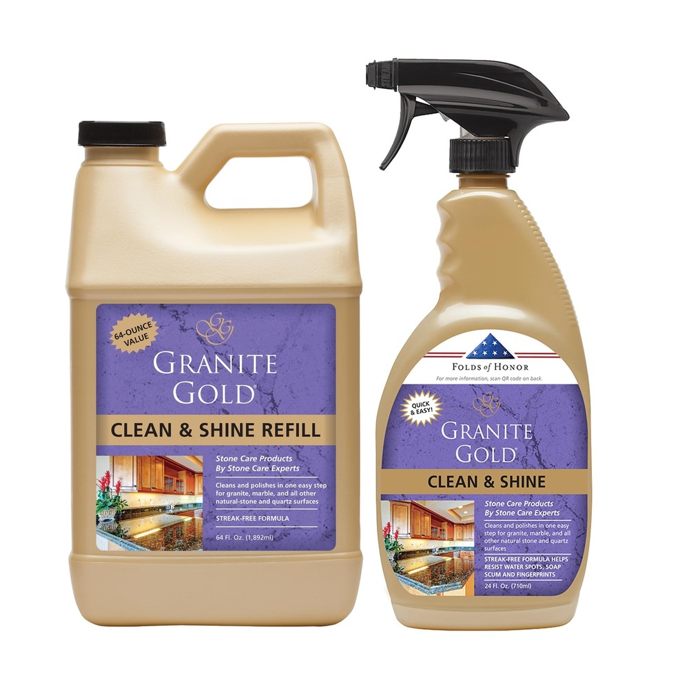 Granite Gold Clean Shine 88 Fl Oz Cleaner and Polish for Natural Stone