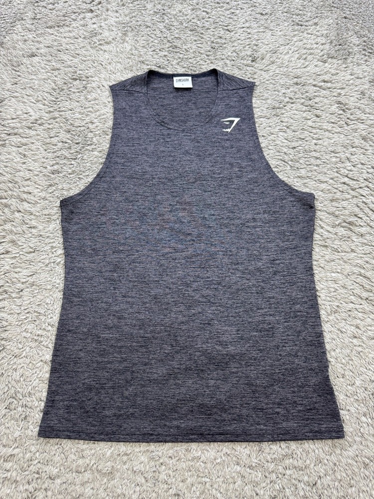 Camisa Gymshark Hombres Pequeña Gris Llegada Camiseta sin Mangas Músculo Culturismo Atletismo