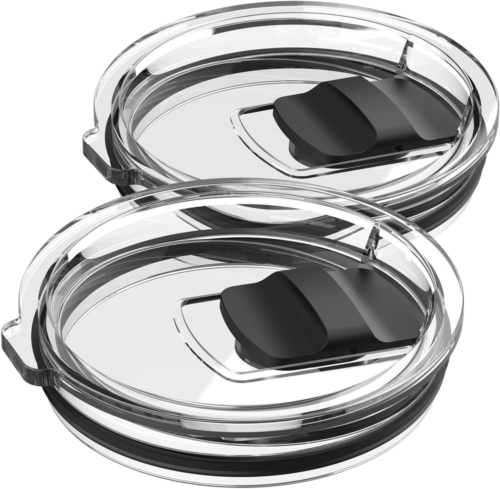 20 Oz Tumbler Lid, 2 Pack Magnetic Slider Replacement Lids for YETI 20Oz Tumbler