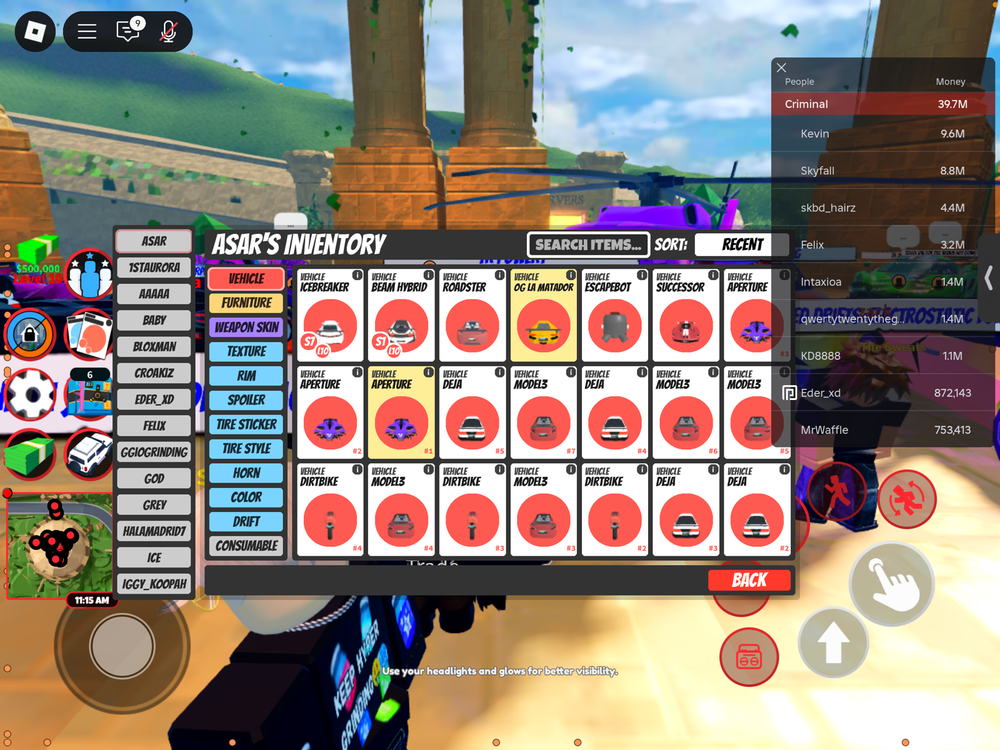 roblox jailbreak cars og first car ever