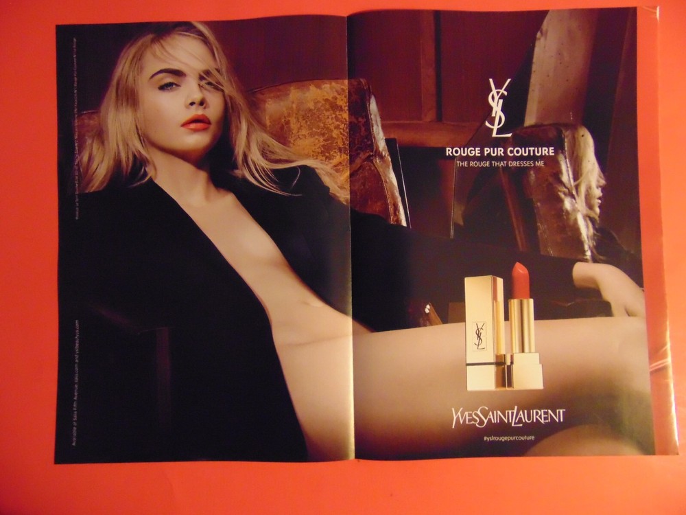 2015 YVES SAINT LAURENT Lipstick ROUGE PUR COUTURE print ad