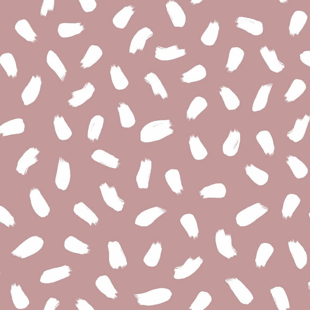 4-Way Stretch Brushed Poly-Spandex Animal Print Fabric in Deep Blush
