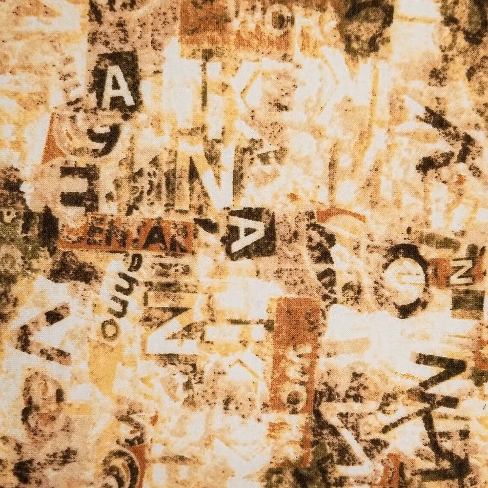 2-Way Stretch French Terry Spandex with Abstract Print for Apparel