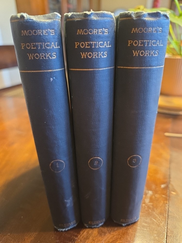 THE POETICAL WORKS of THOMAS MOORE IN THREE VOLUMES 1884