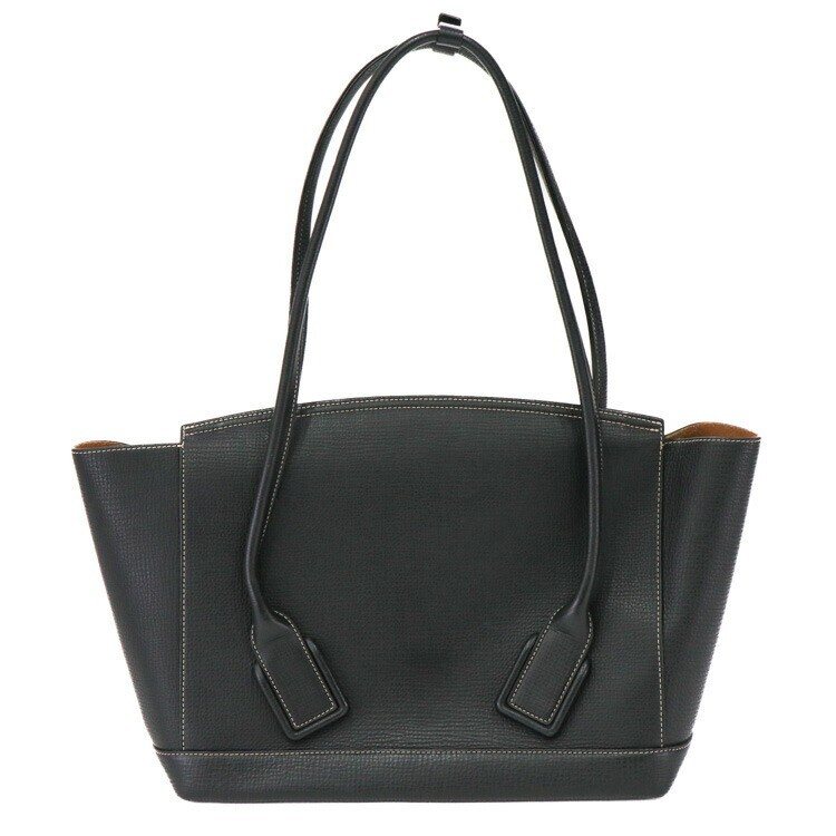 Bottega Veneta Arco 48 Black Leather Women's Shoulder Tote Handbag 1047
