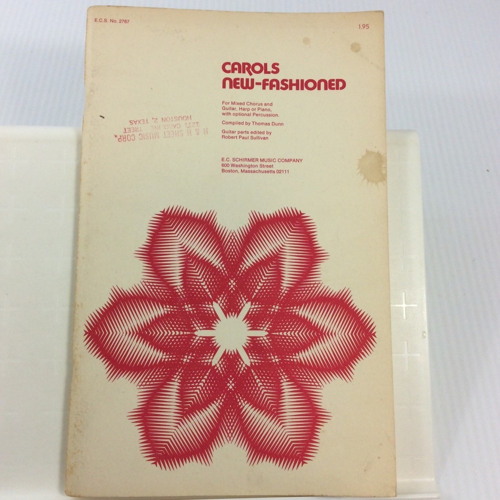 New Carols Dunn Choral Songbook for SATB with Guitar Harp or Piano