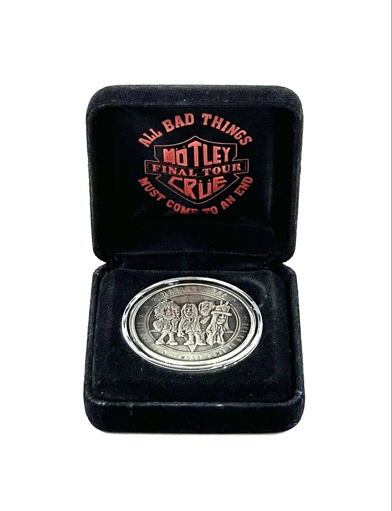 Motley Crue Rare Limited New Years Last Show Coin Tommy Lee Nikki Sixx Mick Mars-image