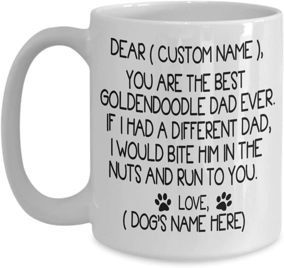 Goldendoodle Dad Coffee Mug Personalized Gift for Dog Lovers