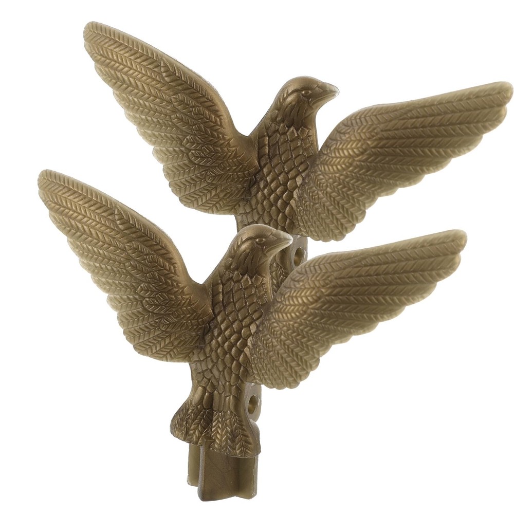 2pcs Flagpole Eagle Head Flag Pole Top Ornament Flag Topper Flag Pole Accesso...