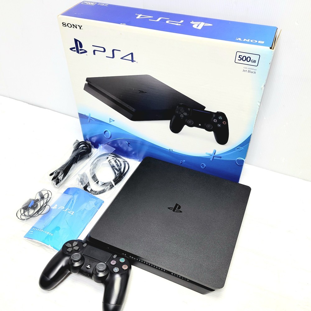 Sony PS4 500GB Jet Black Console CUH-2000A Tested Japan Version