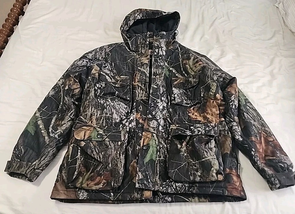 Dickies Men's Mossy Oak Camo Hunting Jacket Weather Guard Extreme  Size Medium