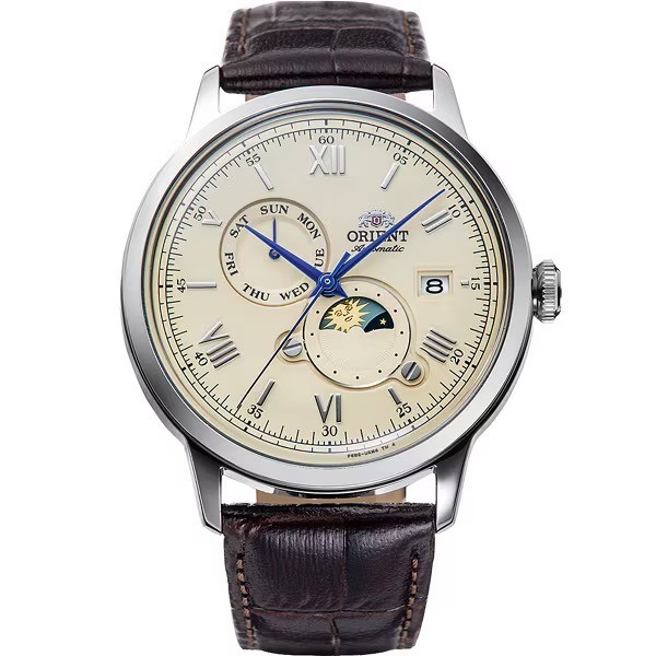 Orient Bambino Sun Moon Mechanical Automatic Limited Japan Watch