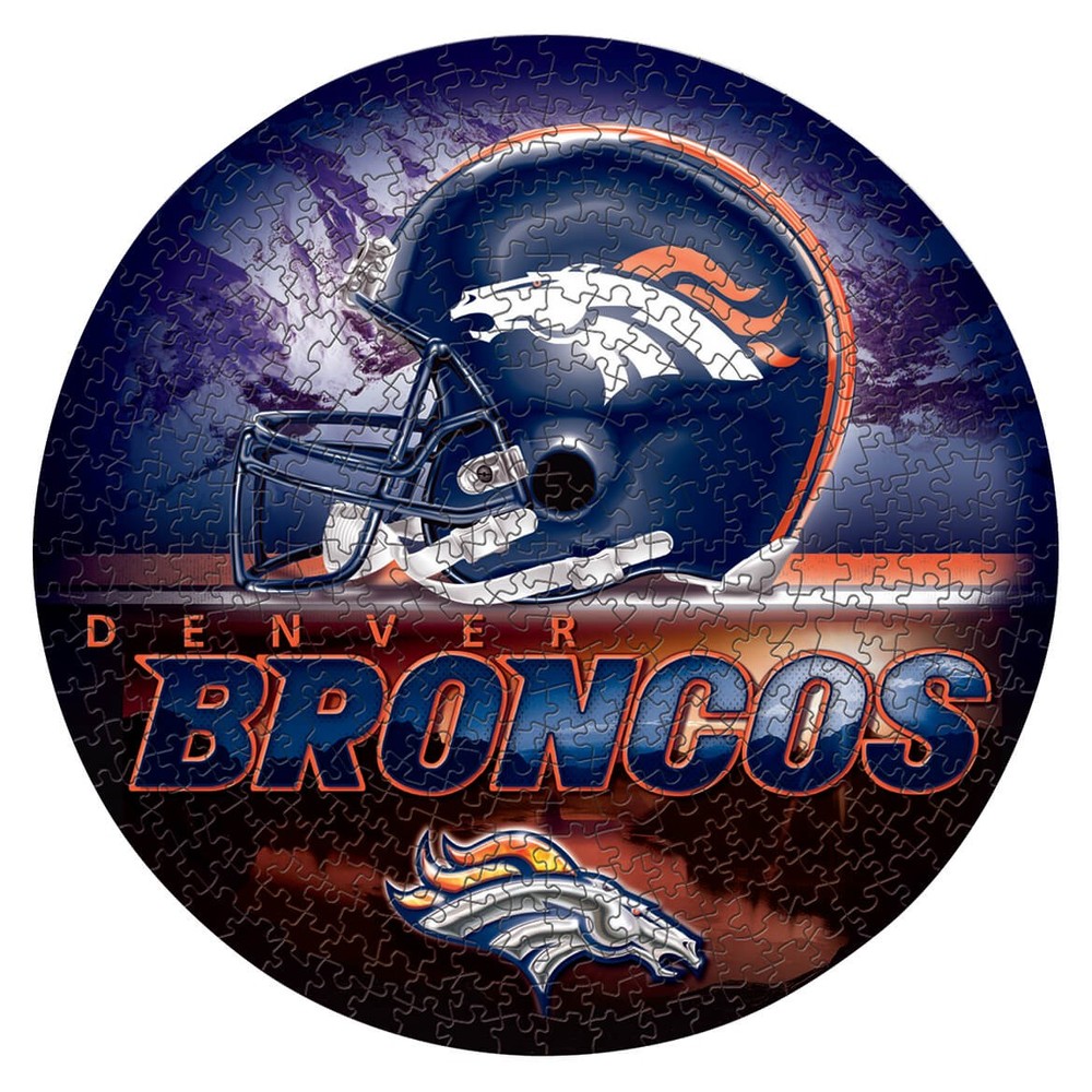 NFL Denver Broncos 500-Piece Team Round Puzzle