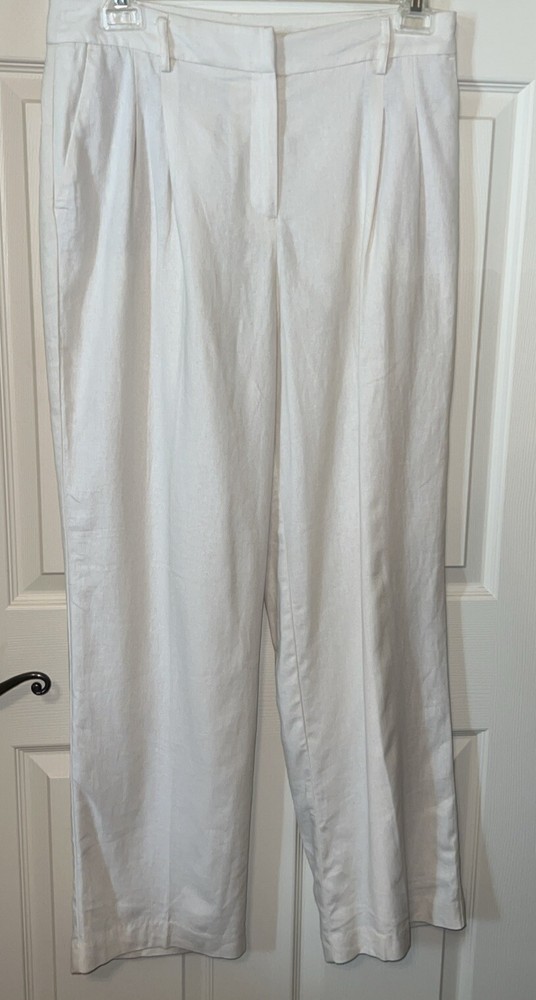 House Of Harlow 1960 Fully Lined Linen Blend Trouser In  Size M/L  (See Descrip)