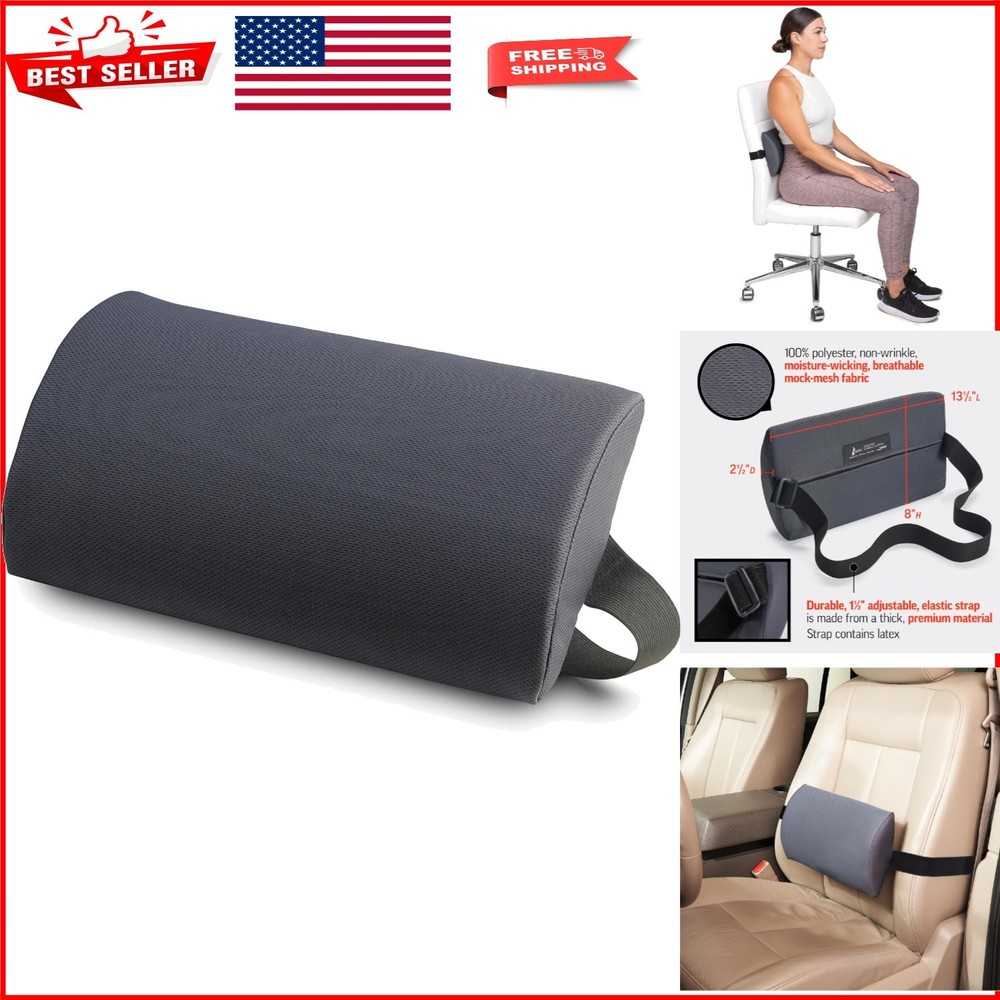 McKenzie Slimline Lumbar Support Pillow - Comfort & Back Pain Relief