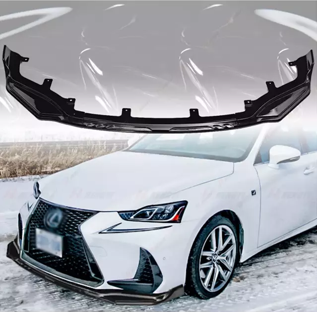 Gloss Black Front Bumper Lip Splitter for Lexus IS F-Sport 2017-2020 Model