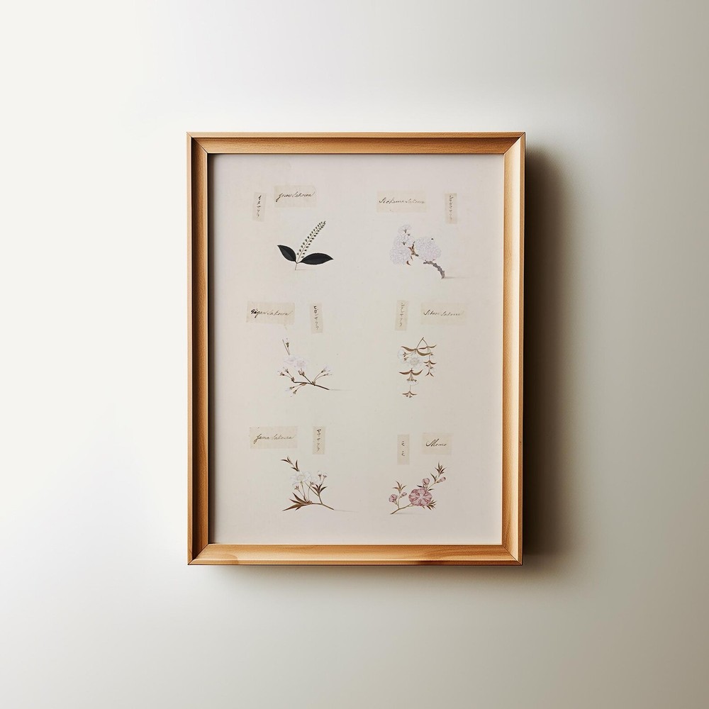 Cottagecore Botanical Wall Art Preppy Room Decor Large Print Print On Demand