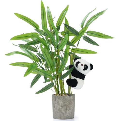 Fake Plants Potted Artificial Plants Indoor Faux Plants Bamboo Potted Suitable