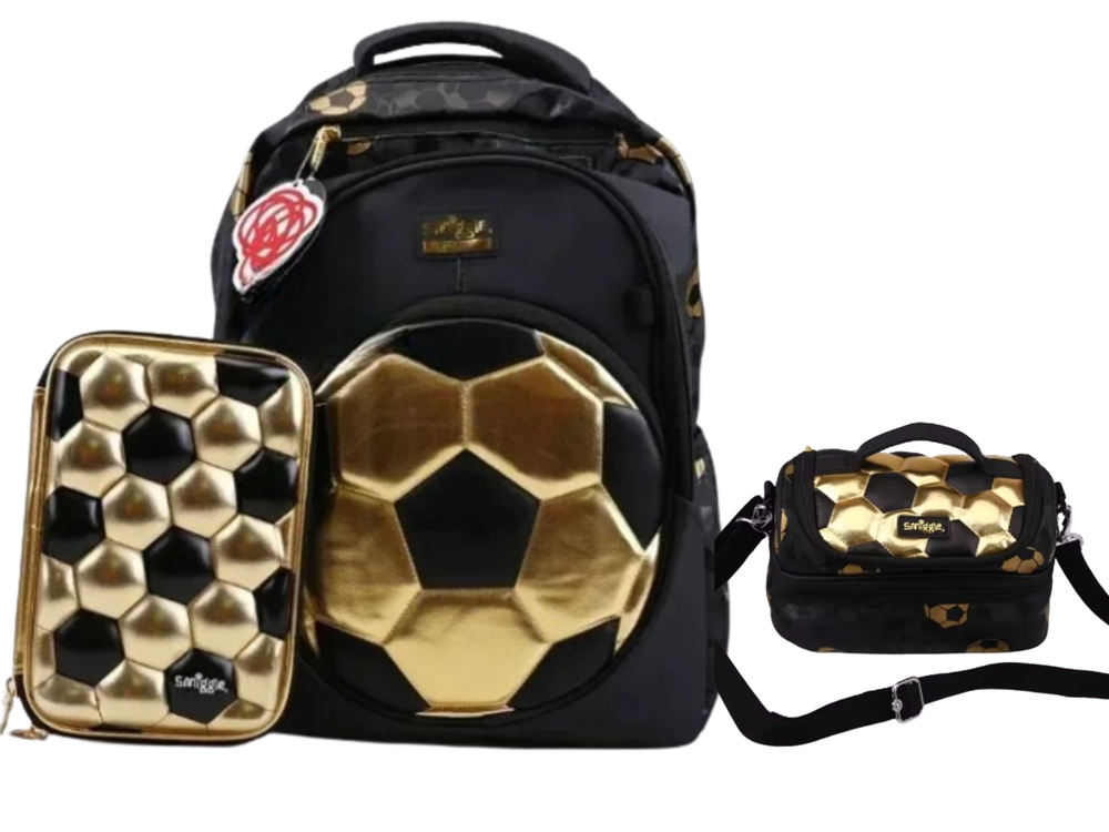Soccer Football Smiggle School Backpack Bag Set For Kids Boys