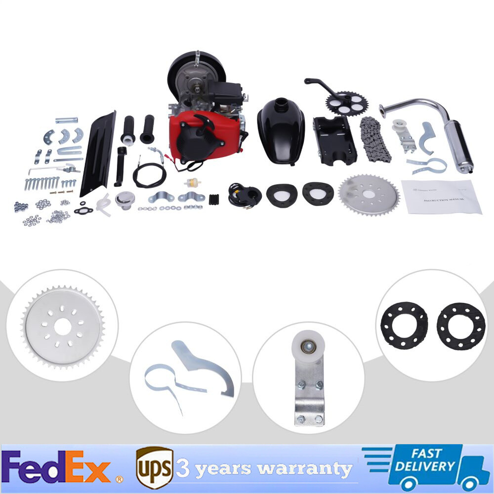 4-Stroke 49CC Gas Powered Engine Conversion Kit For Bicycle Scooter Belt Bike US