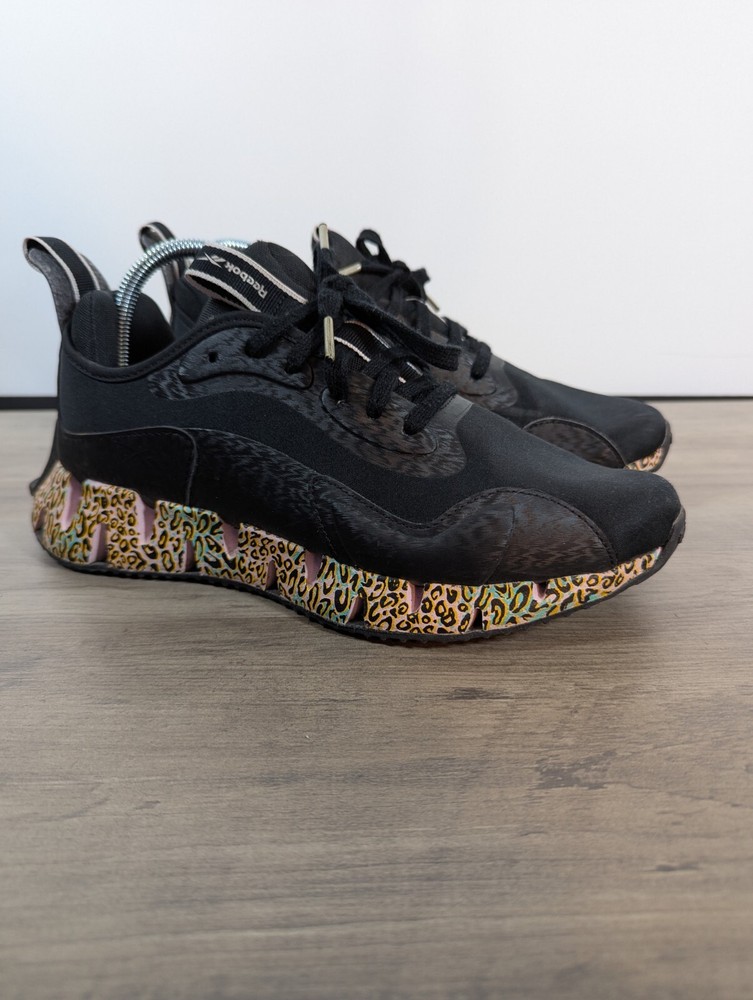 Reebok Womens Cheetah Zig Dynamica GY0179 Black Running Shoes Sneakers Size 9.5