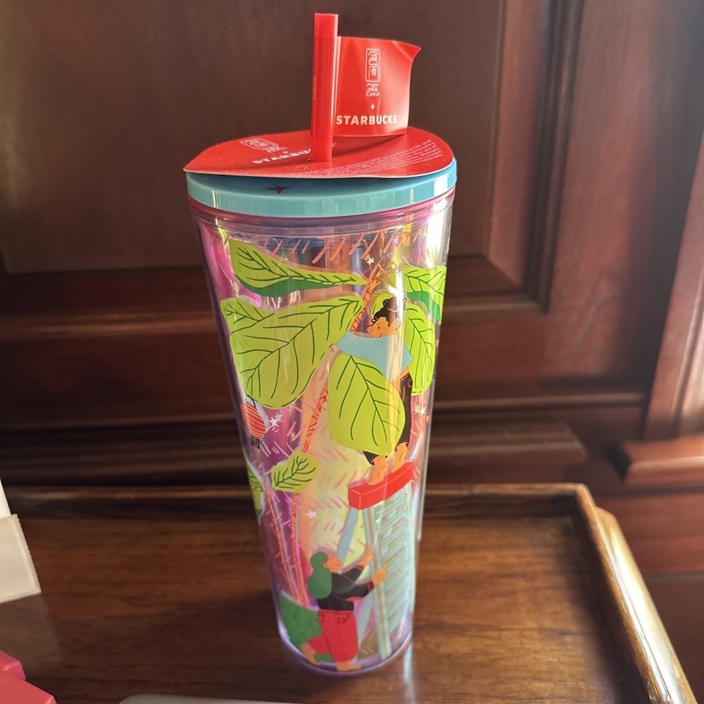 Starbucks Monyee Chau Chinese American Artist Jungle Tumbler 24oz Summer Collab