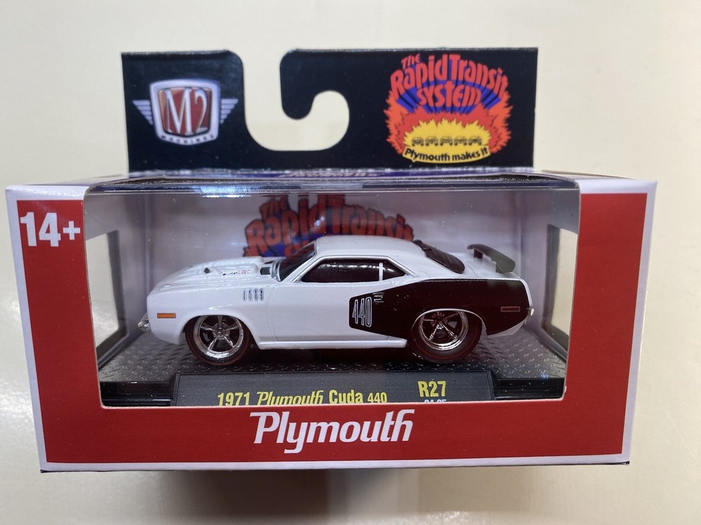 2024 M2 Machines Ground Pounders 1971 Plymouth Cuda 440 *clearance sale*-image