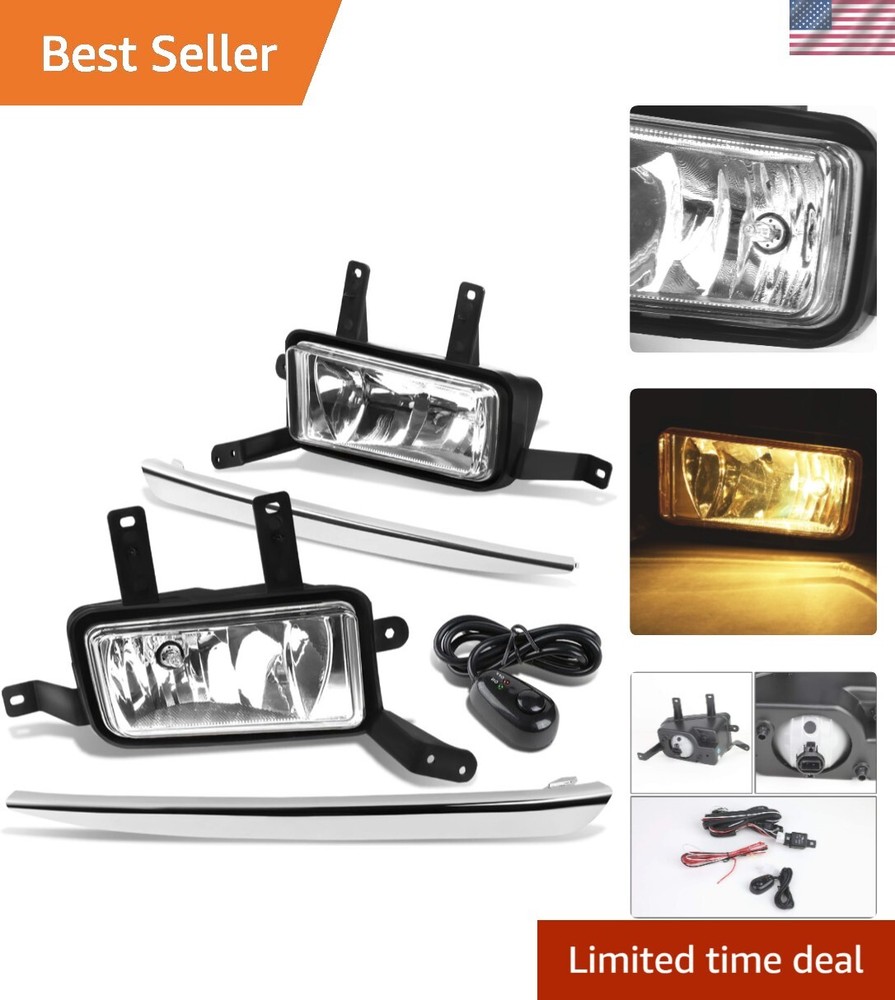 Assembly Fog Light Driver & Passenger Side Enhance visibility [Compatible wit...