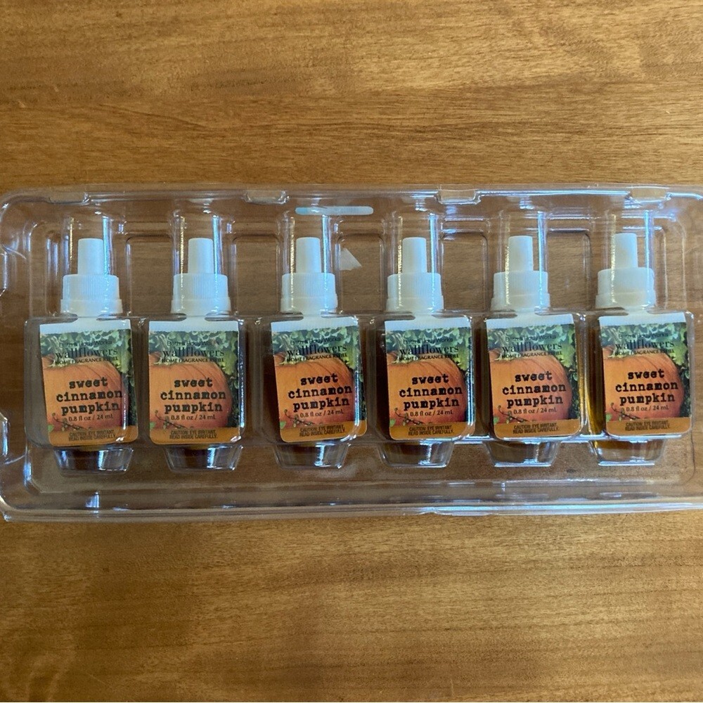 Bath and Body Works Market Sweet Cinnamon Pumpkin 6 Pack Fragrance Refills NWT