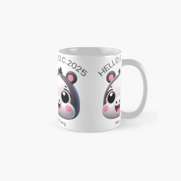 HELLO D.C. 2025 Moo Deng Classic Mug - Family Gift Idea