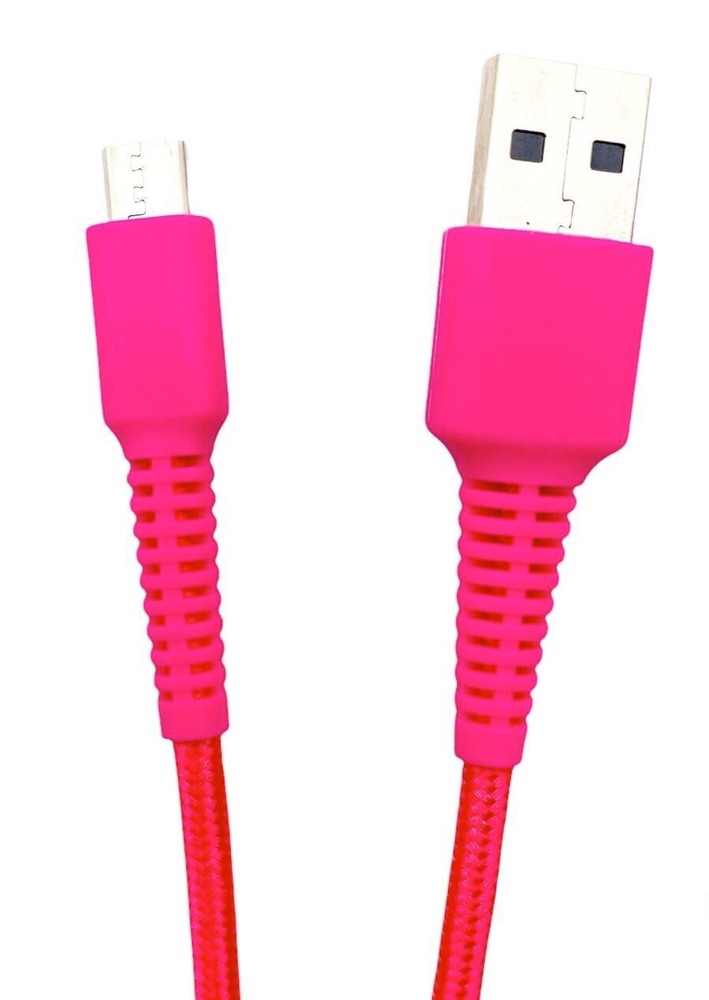 10ft Pink Micro USB Fast Charging Cable